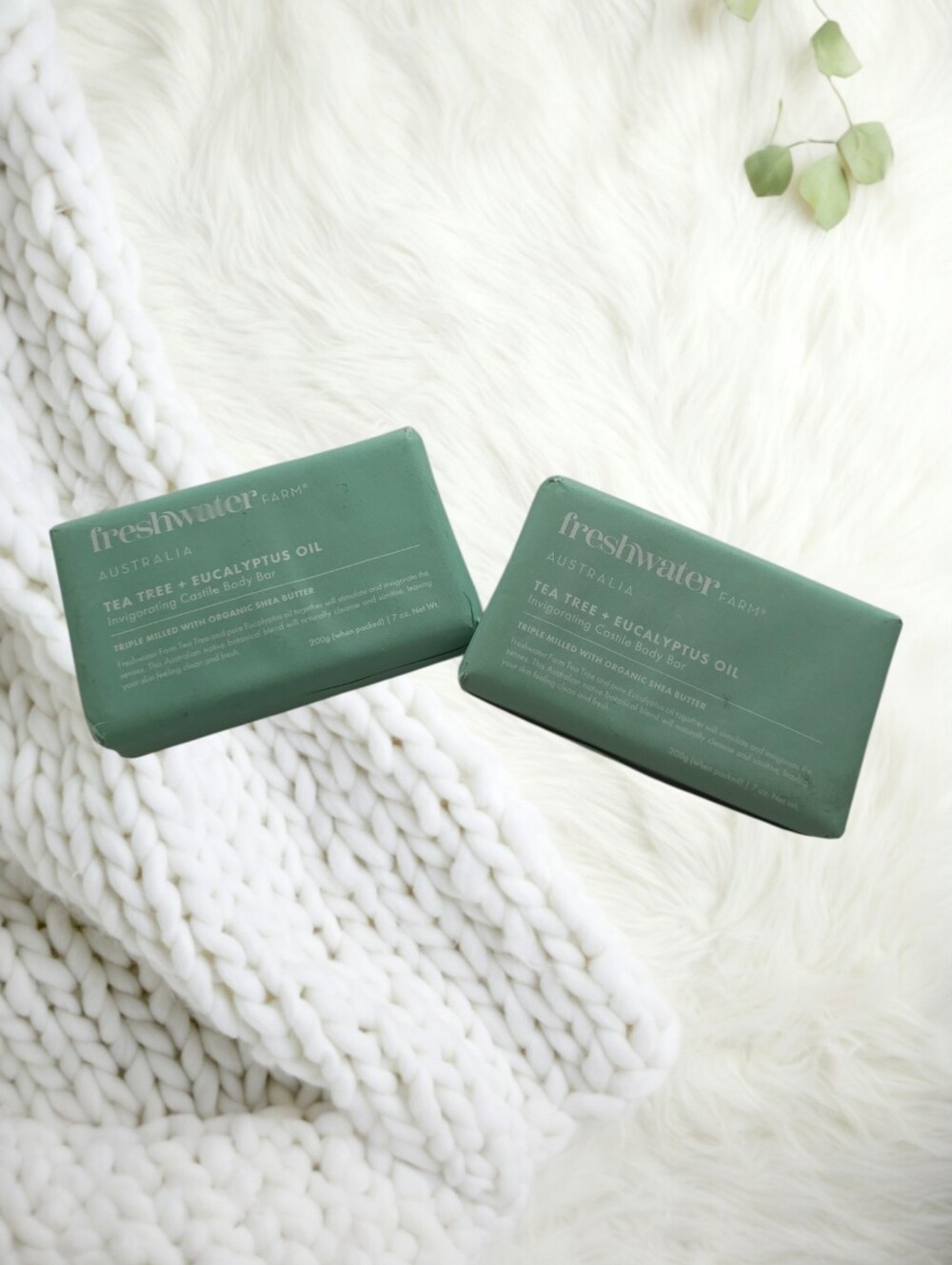 NWT Freshwater Farm Australia Tea Tree & Eucalyptus Soap Bundle
